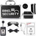 Wedding Ring Security Box for Young Boys, Portable Buckle Closured Security Briefcase with Padded Pillow Lining, Ring Bearer Gifts for Ceremony Proposal 7.9 x 5.5 x 3.5 inch (7pcs Set)