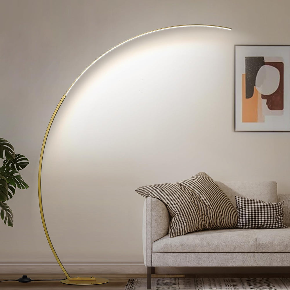 Dimmable LED Floor Lamp with 3 Color Temperatures, Ultra Bright 2000LM Gold A...