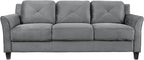 Lifestyle Solutions Harrington Sofa in Grey, Dark Grey