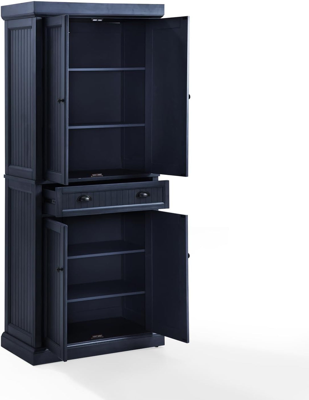 Maykoosh Kitchen Pantry Cabinet - 30" Wide Storage - Distressed Navy - 2...
