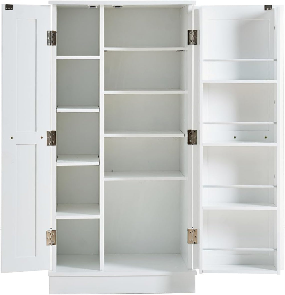 47" Tall Kitchen Pantry Cabinet,Freestanding Kitchen Pantry Storage Cabi...