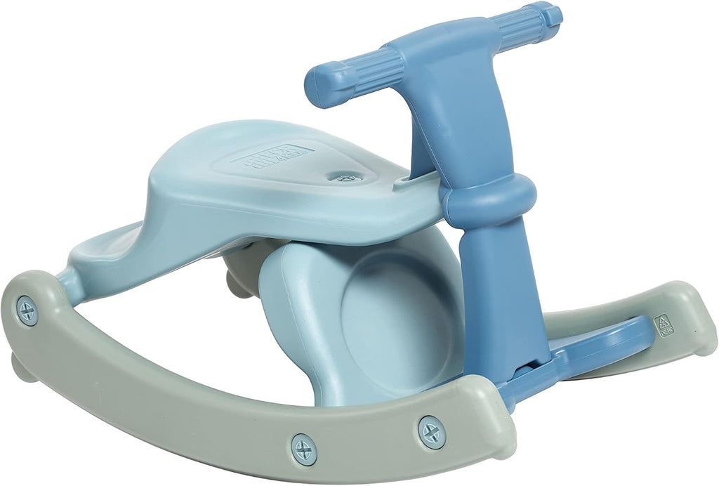 ECR4Kids Sit-N-Rock Plastic Toddler Chair and Rocking Horse, Flexible Seating, Seafoam