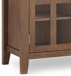 SIMPLIHOME Artisan SOLID WOOD 53 Inch Wide Contemporary TV Media Stand in Rustic Natural Aged Brown for TVs up to 60 Inches, For the Living Room and Entertainment Center