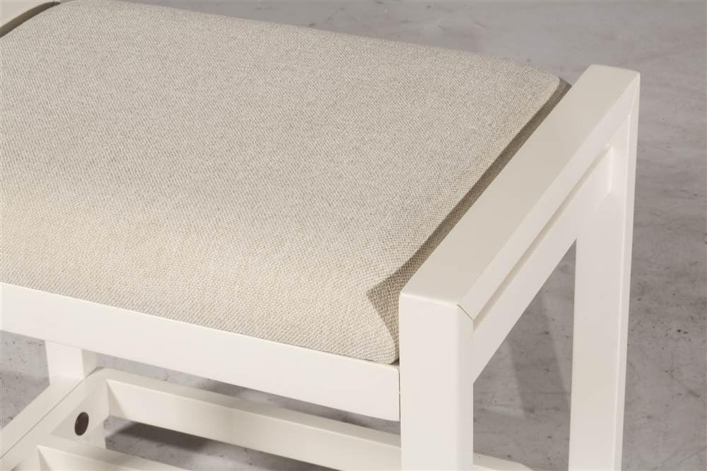 Hillsdale Furniture Amelia, White Vanity Stool