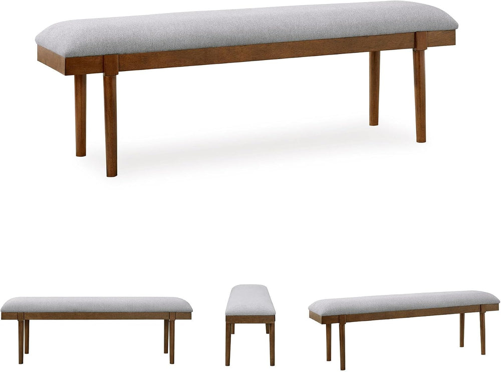 Signature Design by Ashley Dining Bench, 59" Backless Upholstered Wood |...