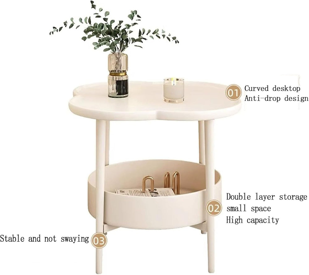 Sofa Side Table, Small Living Room Table, Tea Cabinet, Bedside Table for Smal...
