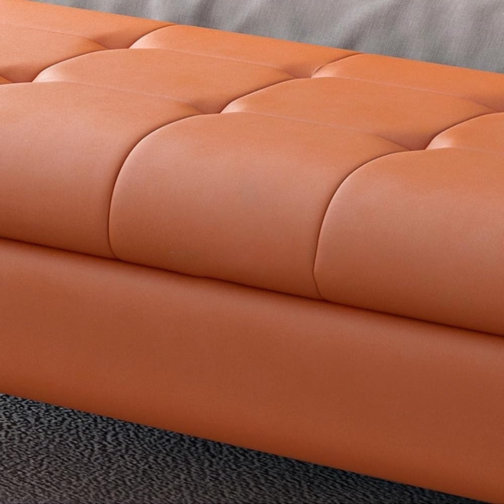 Modern Bedroom Bed Footstool Solid Wood Front Sofa Stool Storage Bedside Entr...