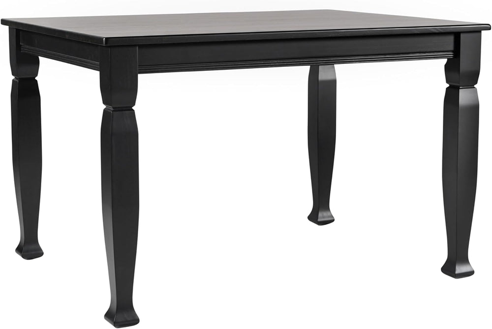 EMMA + OLIVER Milford 47" Solid Wood Dining Table, 3 Inch Offset Paneled...