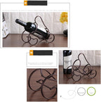 Retro S-Shape Red Wine Bottle Holder Metal Furnishing Craft