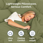 Standard Pillow Cases - 4 Pack - Super Soft Pillowcase Covers - Envelope Enclosure - Hotel Quality Pillow Protectors - Wrinkle Free, Fade & Stain Resistant - Machine Washable - 20" x 26" (Sage Green)