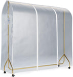 HANGERWORLD 6ft Clothes Garment Rack Cover for Open Closet Clear Showerproof COVER ONLY (72"x24")