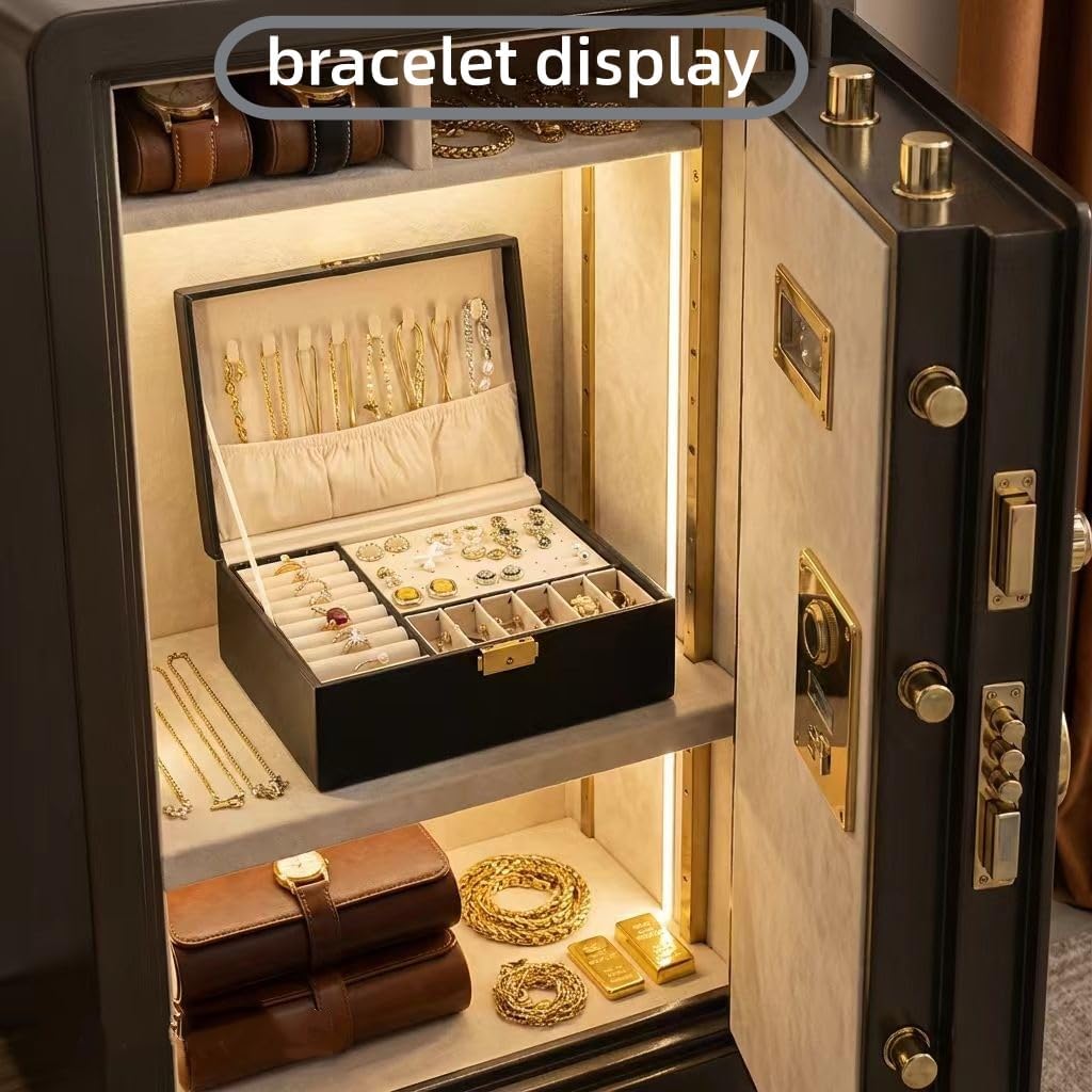 Prettyia Bracelet display Bracelet holder bracelet organizers and storage | bangle box，bracelet holder display jewelry display tray-Black 9x6.7x3.5'' 2layer