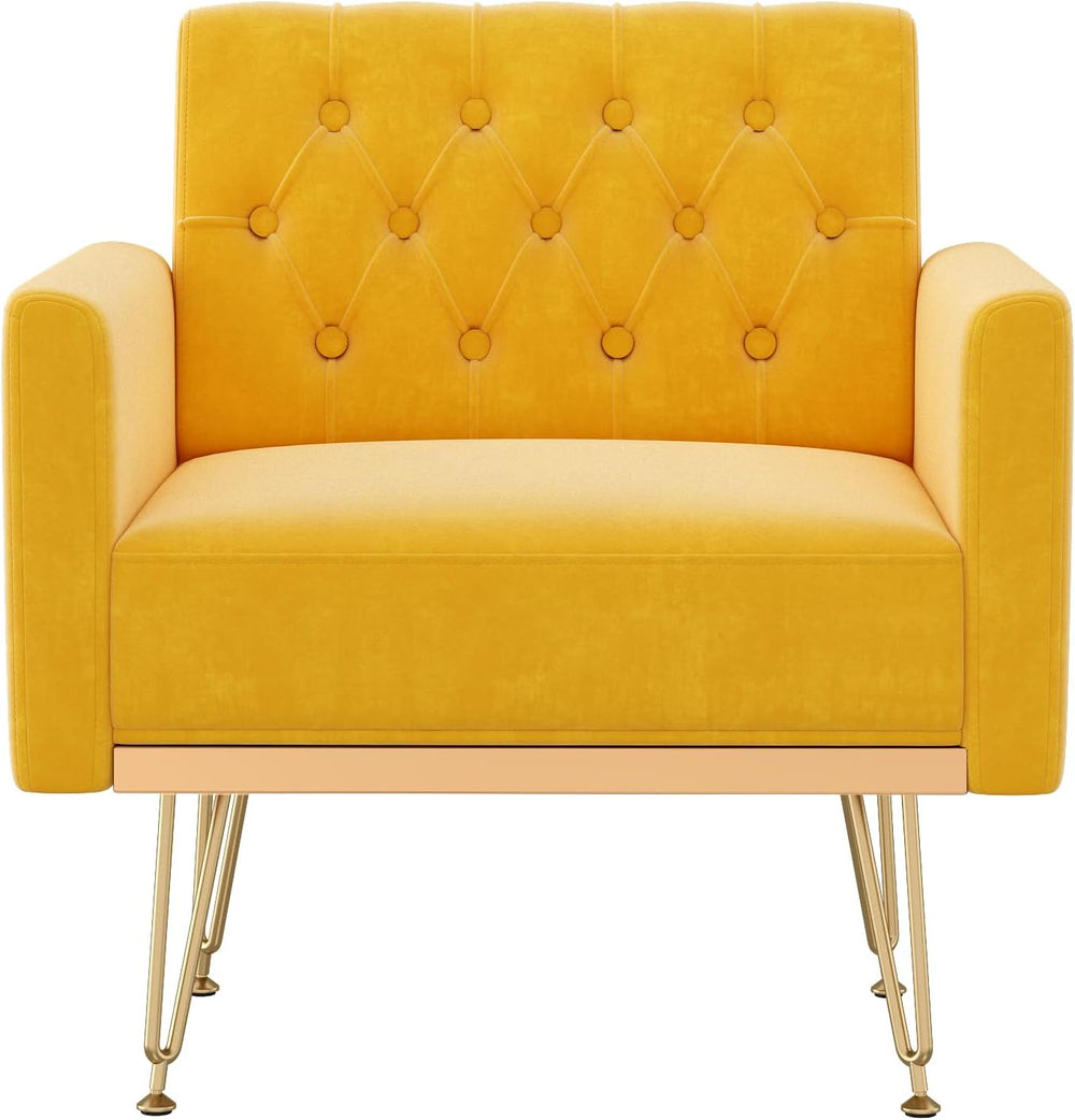Olela Velvet Accent Chair with Arm for Living Room,Modern Armchair Single Sof...