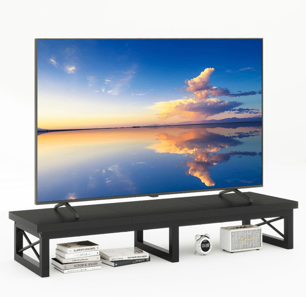 IBUYKE 45" Large TV Riser for 32-60 inch TV,Tabletop Short TV Stand with...