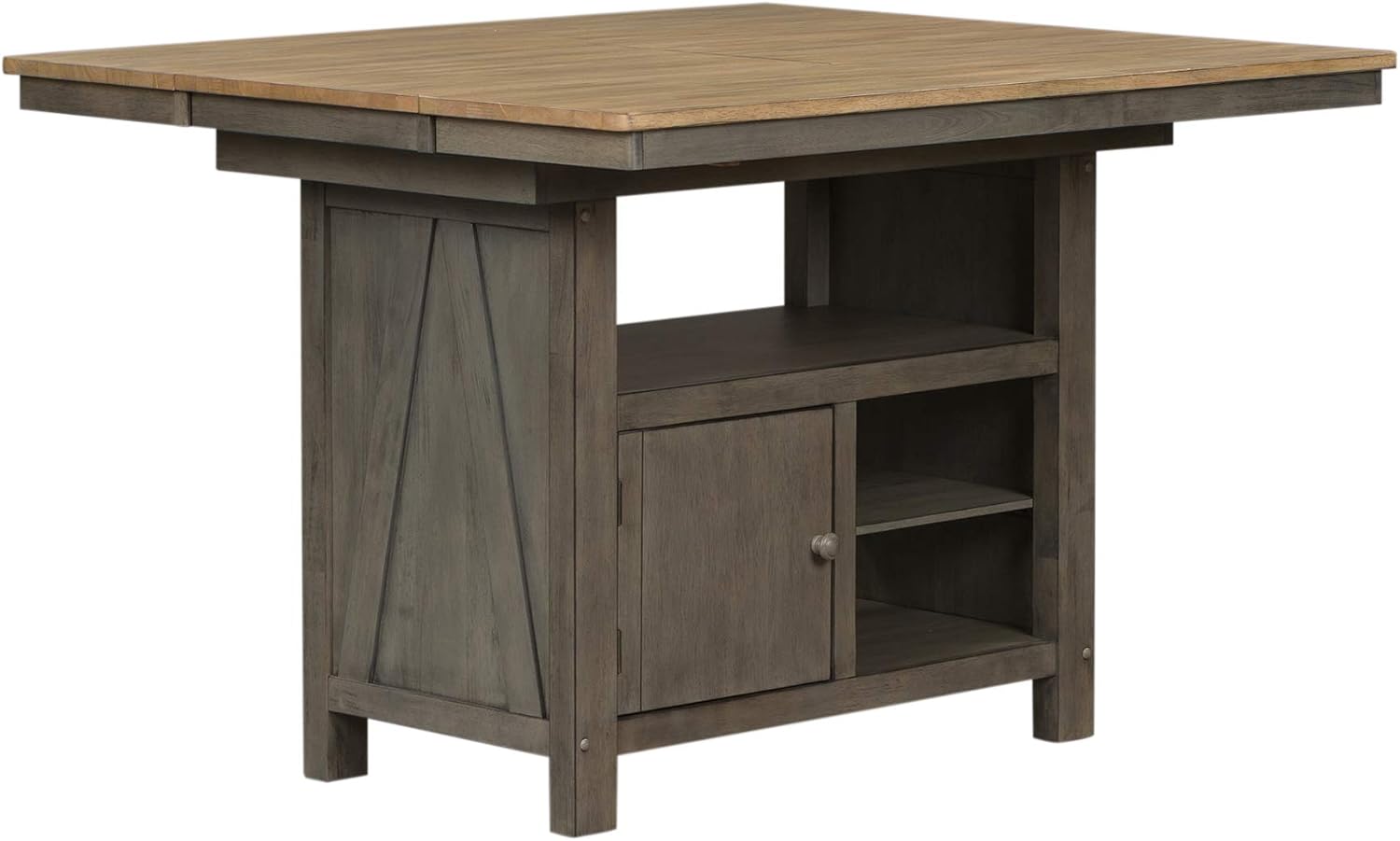 Liberty Furniture Industries Lindsey Farm Kitchen Island, W46 x D54 x H36, Light Gray