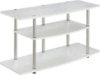 Convenience Concepts Designs2Go 3-Tier Wide TV Stand, White
