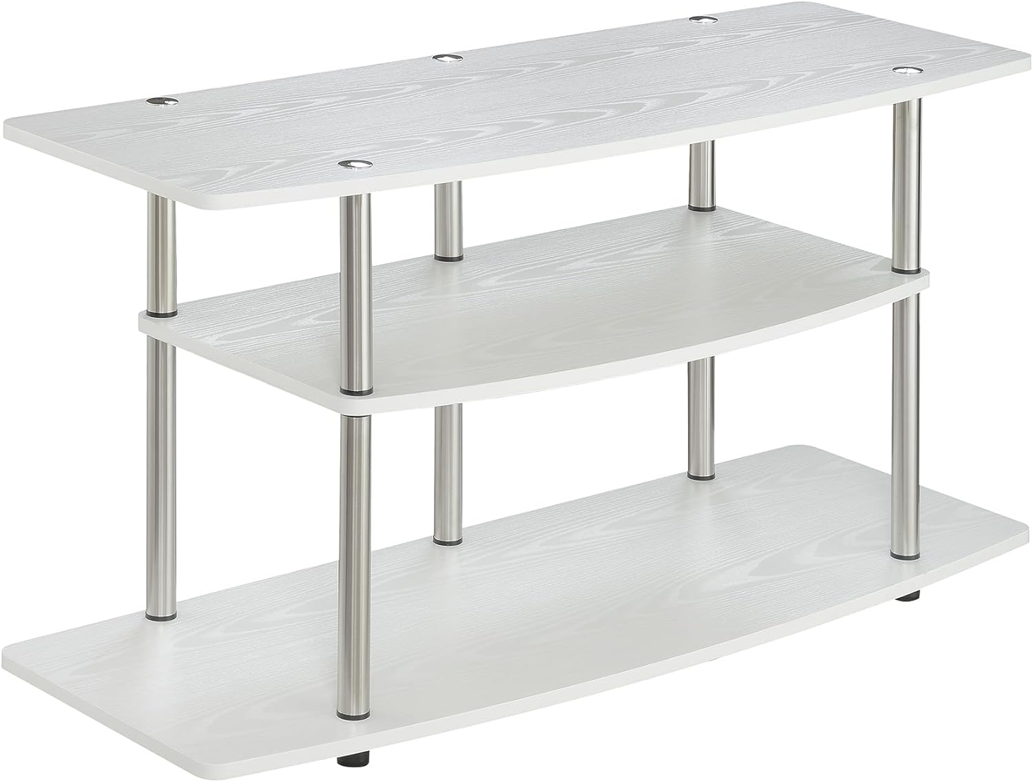 Convenience Concepts Designs2Go 3-Tier Wide TV Stand, White