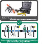 12" Magnetic Tool Holder Strip 4 Pack，Used for storing garage tools, kitchen utensils， and iron products. Storage Arrangement Organizer， Easy To Install in Workshop, Mounting Screws Included.