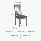 Signature Design by Ashley Shullden Modern Upholstered Dining Chair with Cushion, Set of 2, Gray