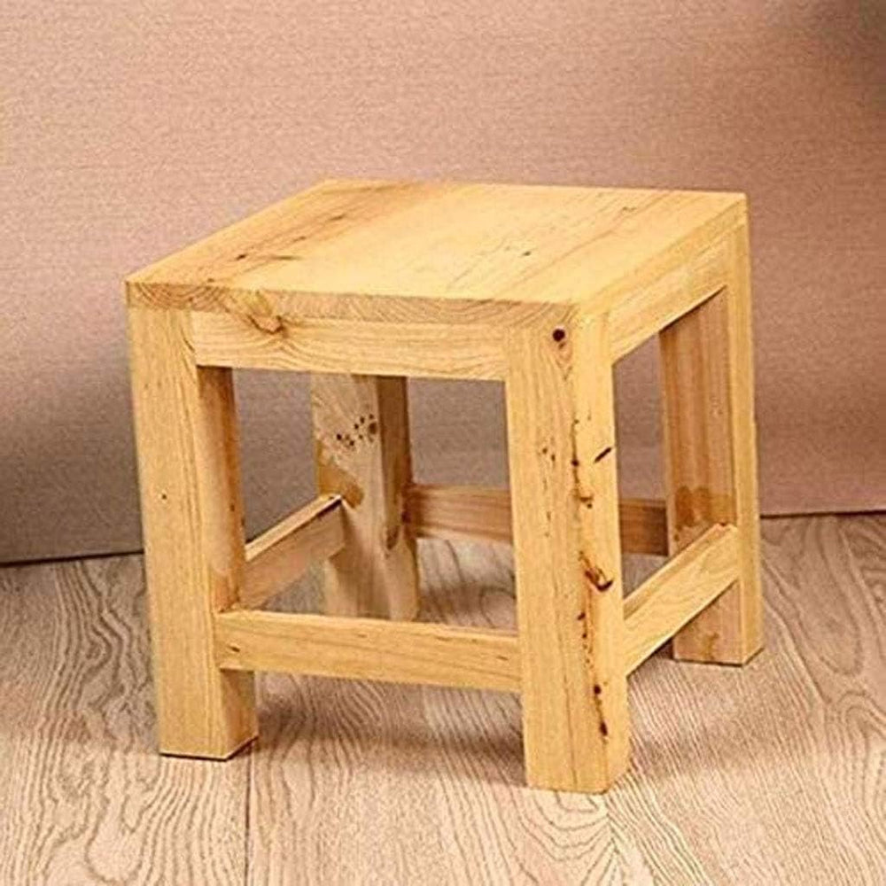 Footstool, Wooden Stool - Footstool Bathroom Non-Slip Light Footstool Coffee ...