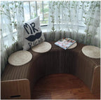 Accordion Paper Folding Sofa Chair,Versatile,Can Be Used As A Coffee Table,Shoe Change Stools and Benches,can Meet Your Various Needs,White