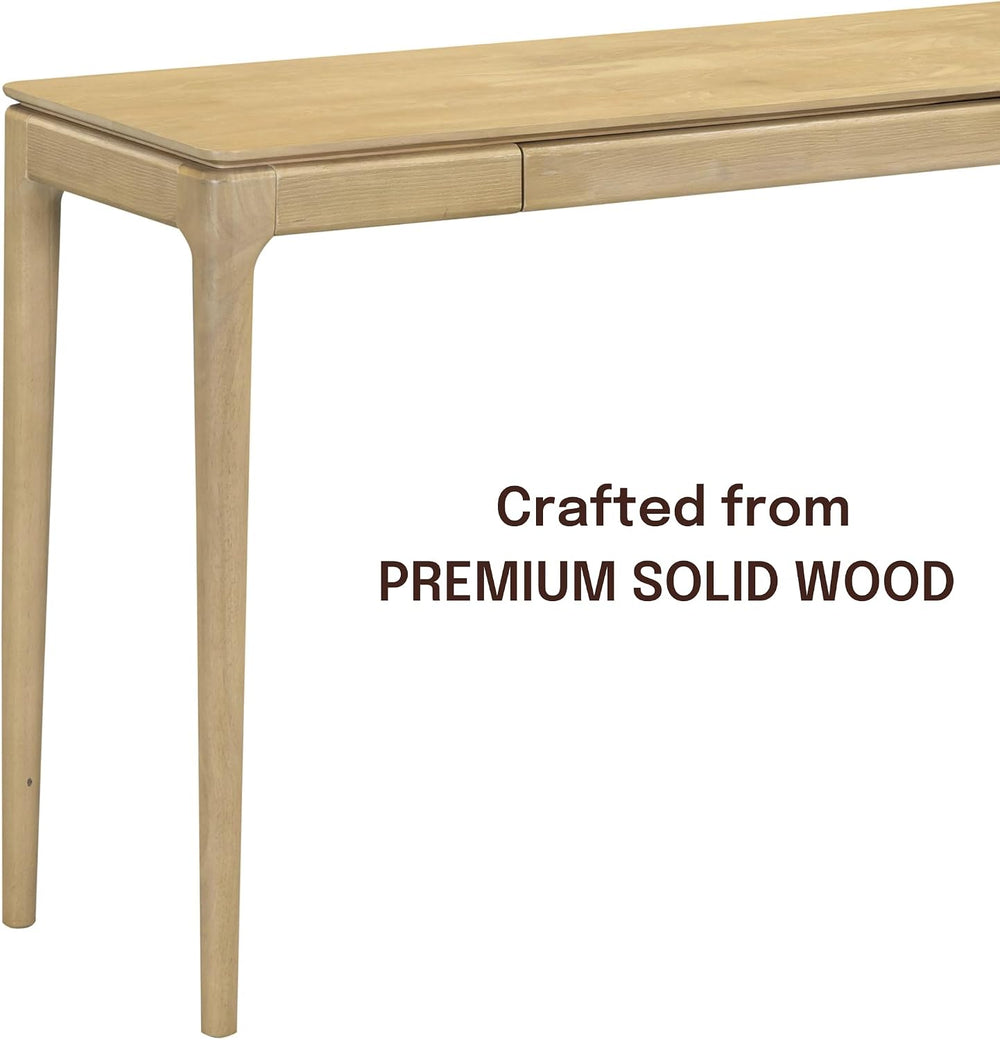 NTC Mingle 47-Inch Console Table, Modern Solid Wood Entryway Table with Hidde...