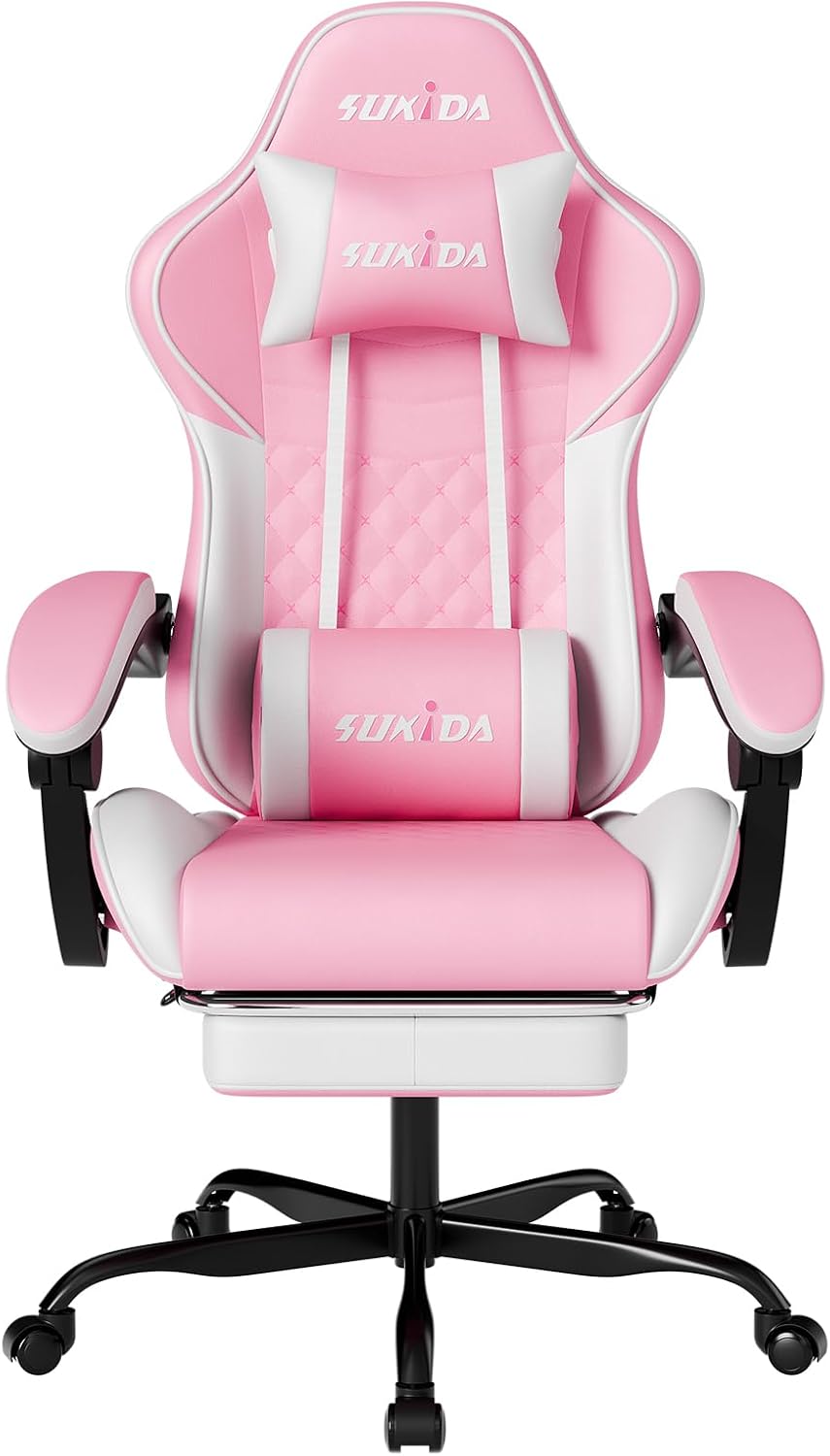 Ergonomic Video Gamer Chairs Gaming Computer Chairs Gamer Chairs for Adults M...