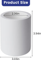 Drying Stone Toothbrush Holder, Diatomite Toothbrush Cup for Bathroom Counter, Quick Drying Electric Toothbrush and Toothpaste Holder Bathroom Organizer, White