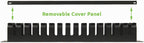 NavePoint 2U Metal Rack Mount Horizontal Cable Manager Duct Raceway for 19 Inch Server Rack