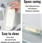 Butter Dish with Lid and Knife, Durable Countertop & Fridge Butter Keeper, BPA-Free Melamine Butter Container, Dishwasher Safe, Fits East/West Coast Butter Sticks (Cream)