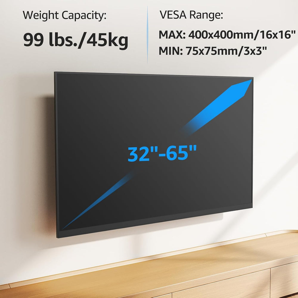MOUNTUP Long Arm TV Wall Mount for Most 32-65 Inch TVs, Corner TV Mount Full ...