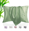TELUS Pillow Cases Queen Size 2 Pack, Bamboo Rayon & Lyocell Pillowcase with Envelope Closure, Cooling Breathable Pillow Cover for Hot Sleeper & Night Sweats, 20x30 inch, Sage Green