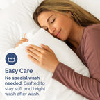 Standard Pillow Cases - 2 Pack - Super Soft Pillowcase Covers - Envelope Enclosure - Hotel Quality Pillow Protectors - Wrinkle Free and Stain Resistant - Machine Washable - 20" x 26" (Antique White)