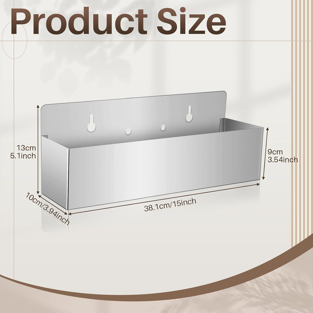2 Pack 15 Inch Single Speed Rail Stainless Steel Liquor Bottle Holder | Wall ...