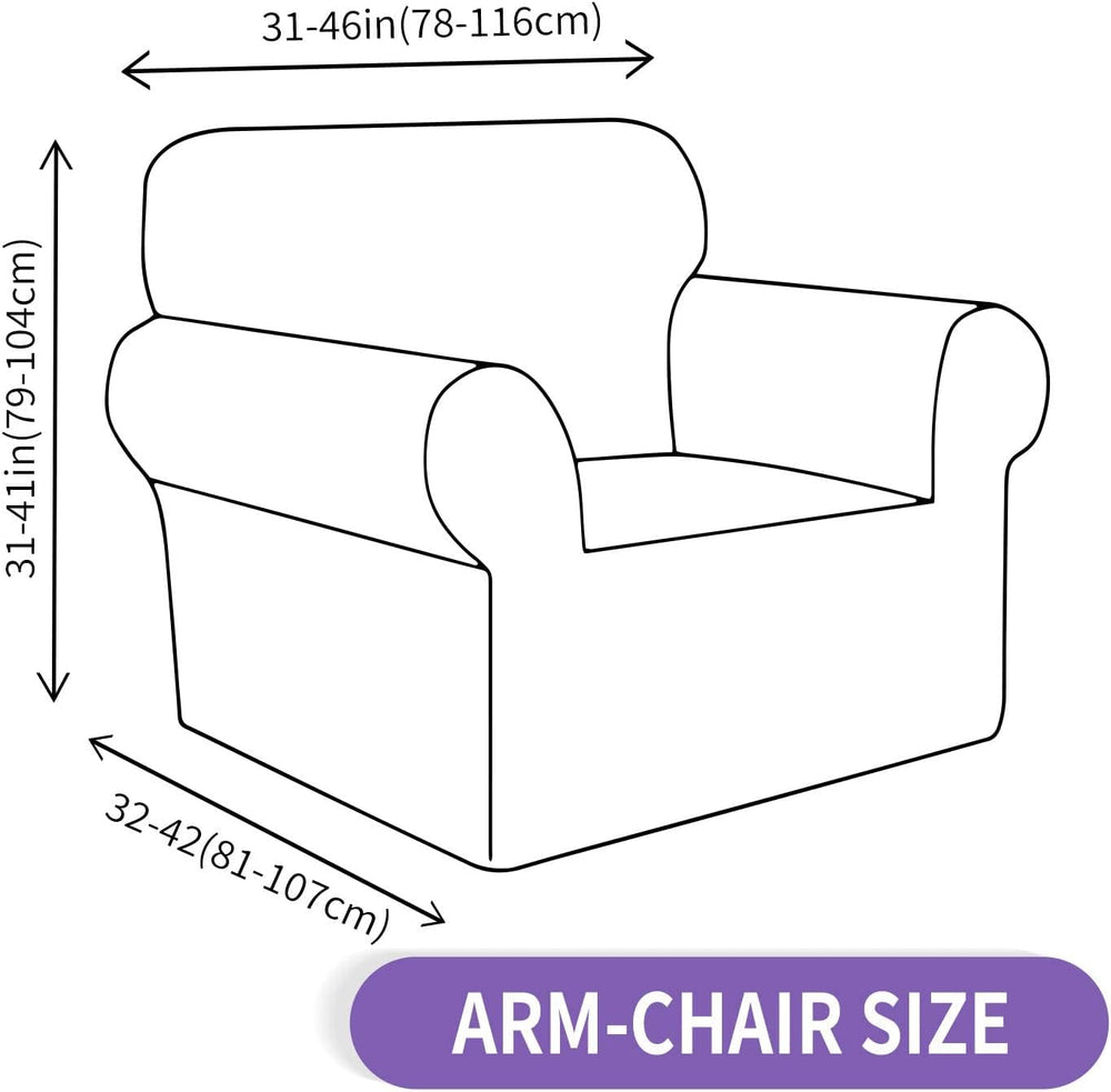 ZNSAYOTX Chair Slipcovers with Arms for Living Room High Stretchy Spandex Pet...