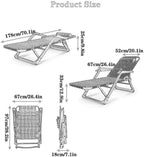 Sun Lounger, Sunbed, Reclining Sun Chair, Folding Garden Lounge Adjustable Backrest, Foldable,