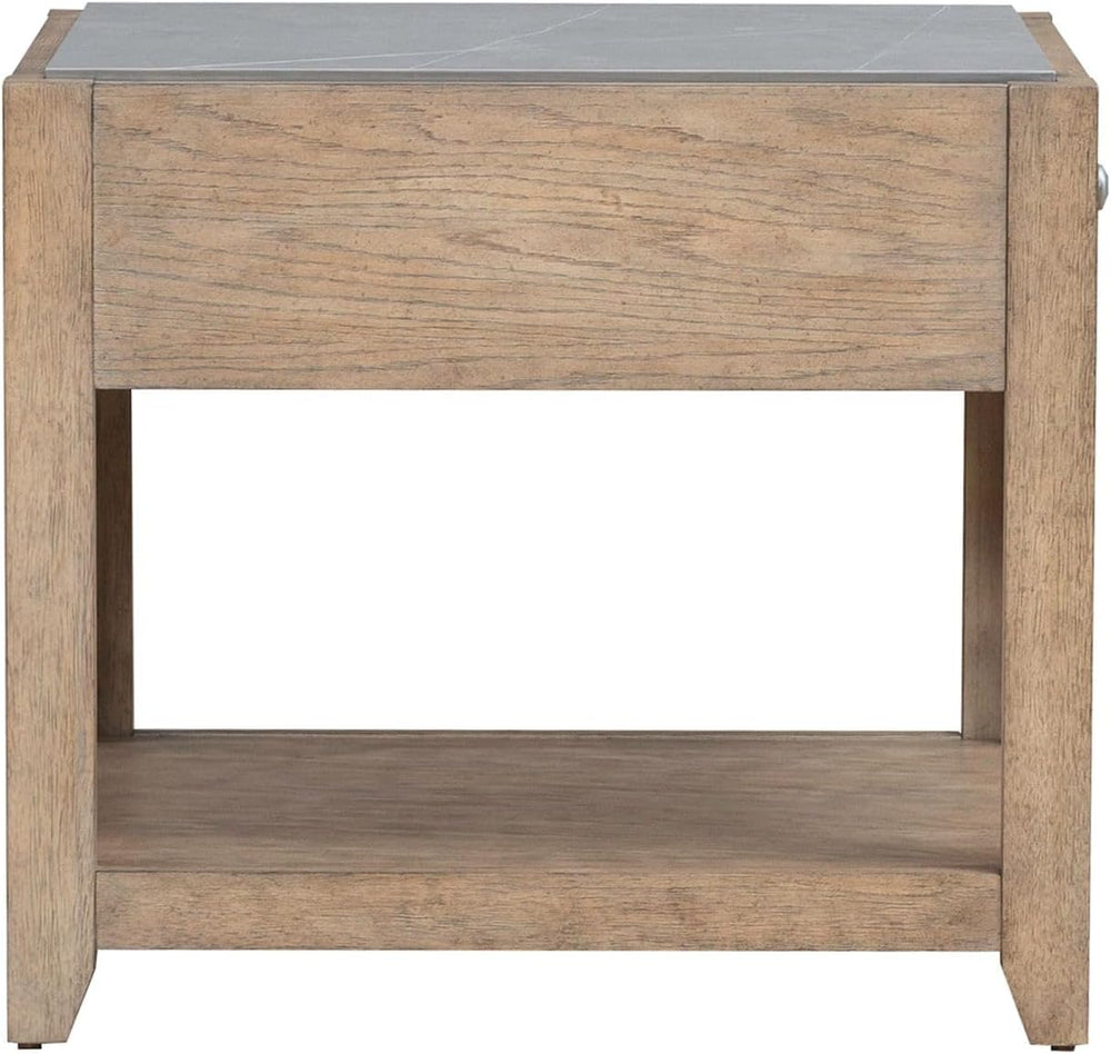 Liberty Furniture Millstone End Table with Unique Tile Top for Living Room - ...