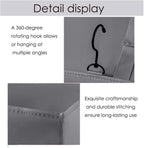 Bedside Caddy Bedside Storage Organizer,Bed Caddy With Thickened Material Suitable for Homes, Dormitories, Hospitals, Cribs, RVs，Great for Magazines,Books,Remote, Phone (Grey)