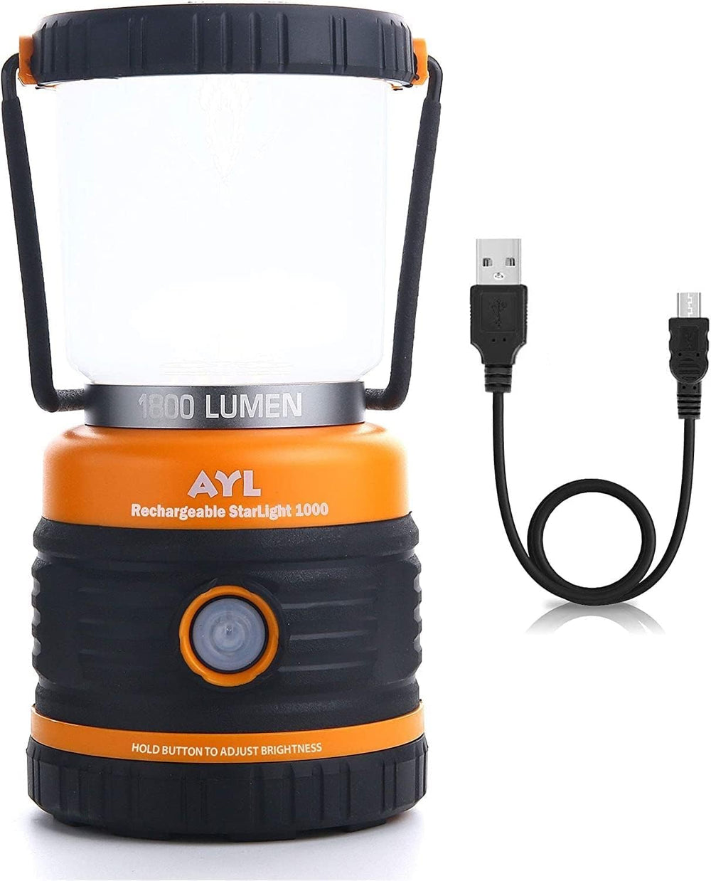 LED Camping Lantern Rechargeable, 1800LM, 4 Light Modes, 4400mAh Power Bank, ...
