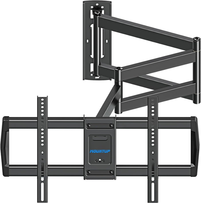 MOUNTUP 37.9" Long Arm TV Wall Mount for Most 42-75 Inch TVs, Full Motion Corner Wall Mount TV Bracket with Extension & Tilt & Swivel & Level Articulating Arm, Max VESA 600x400mm, Holds up to 99 lbs
