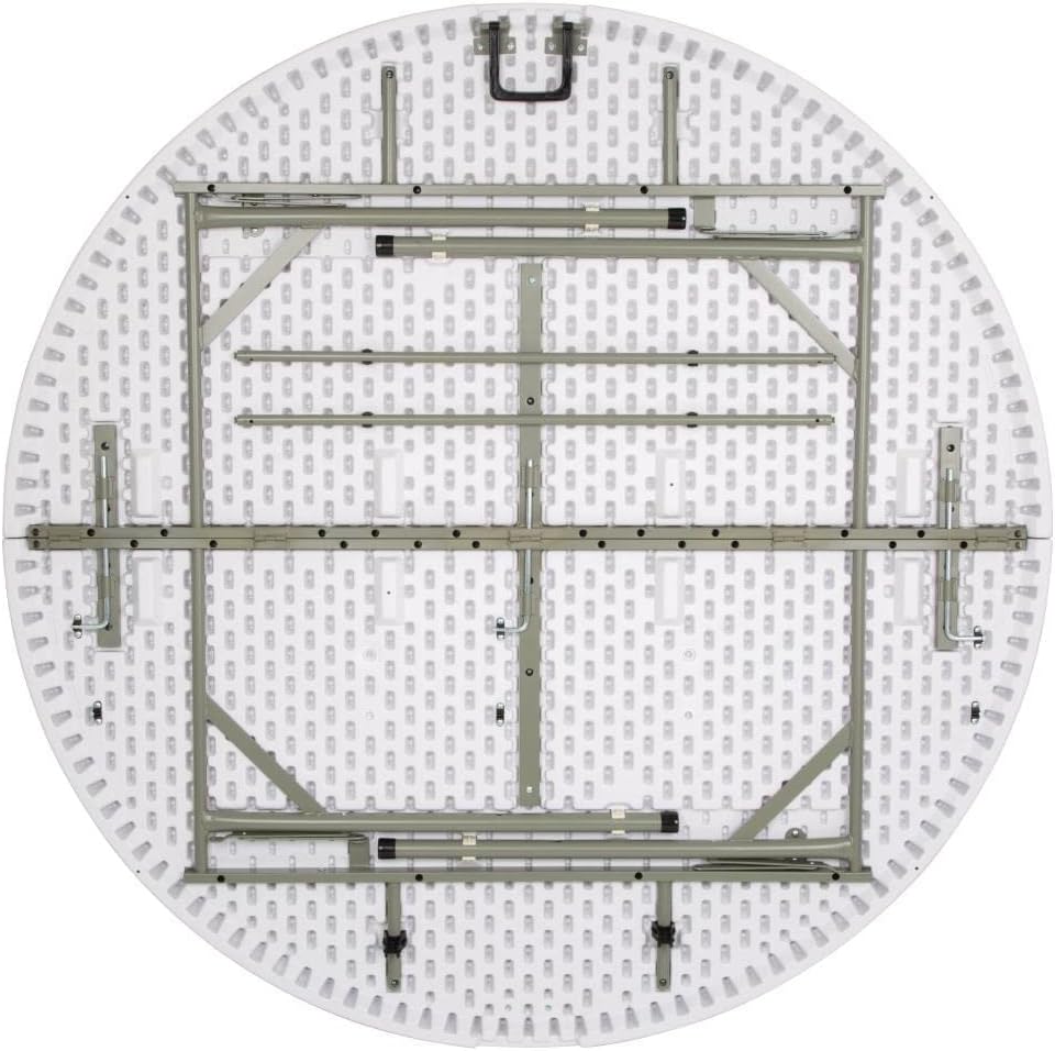 Bolero 5Ft Diameter Round Centre Folding Table Restaurant Bar CafпїЅ Commercial | Rust-resistant steel frame and UV-stable HDPE top ensure long-lasting outdoor use with quick, hassle-free setup.