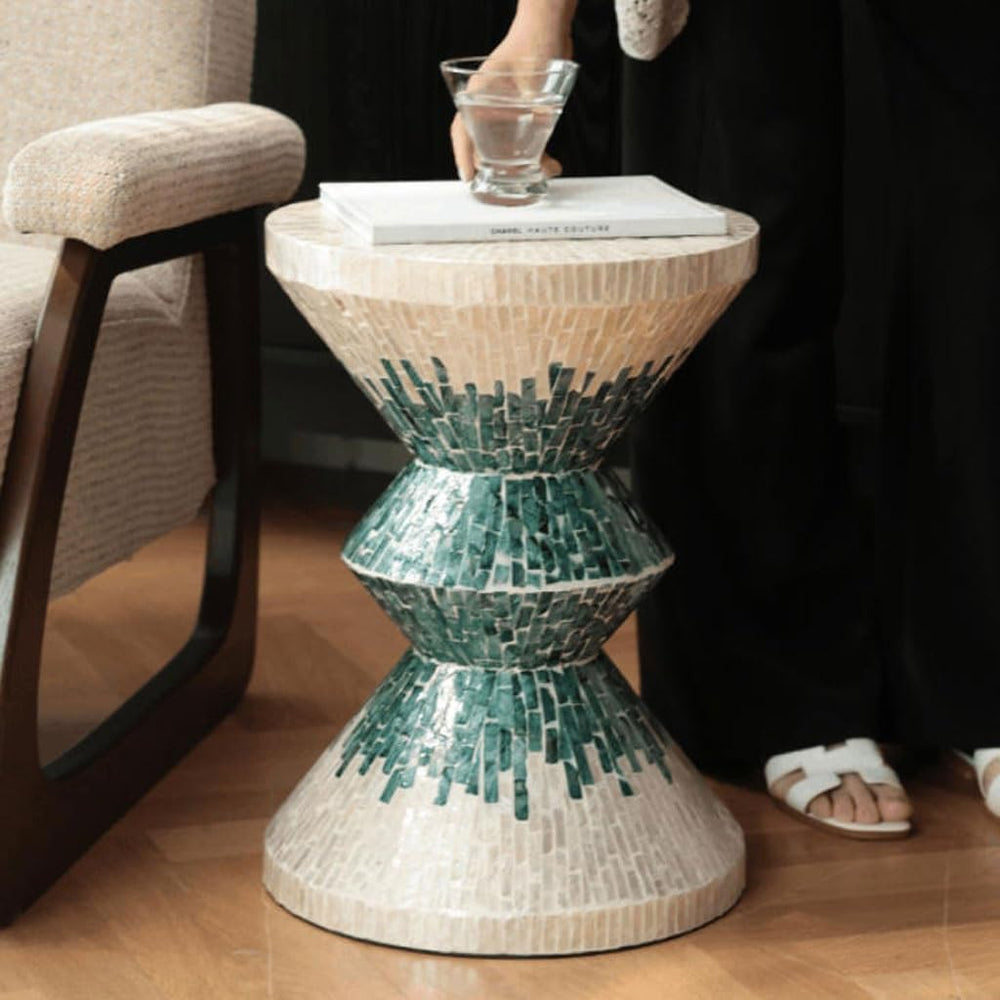 Tiny Side Table Home Living Room Decoration Sofa with Some Creative Turquoise...