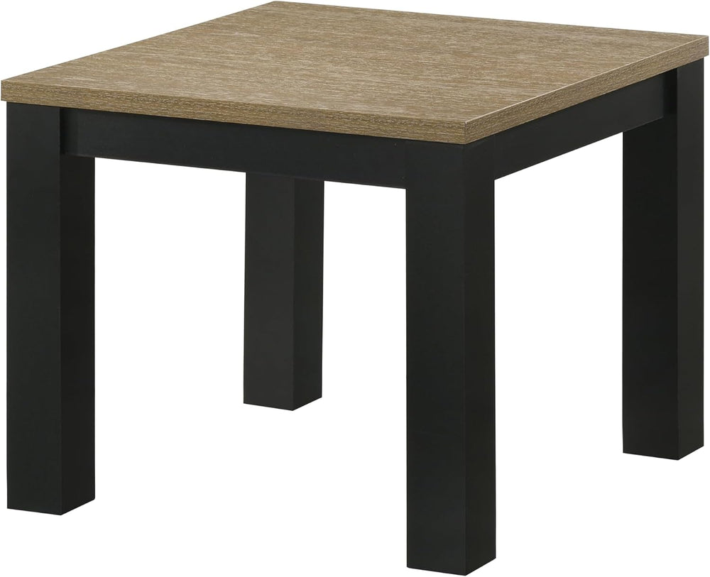 Brown Black 3-Piece Living Room Table Set Table Top Cocktail Table and Two