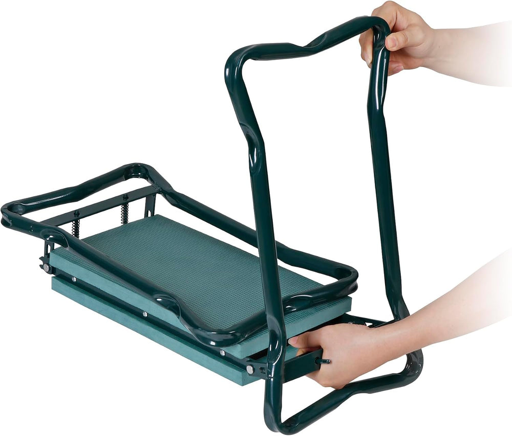 HomGarden Upgraded Folding Garden Kneeler Seat Bench Stool w/Thicken & Wi...