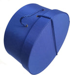 Sarah's Hat Boxes Classic Royal Hat Box – 14.75" x 7.5" (Dia. x Ht.) Handmade in USA – Odorless Non-Toxic Adhesive, Cording Handle – Premium Storage for Hats & Accessories