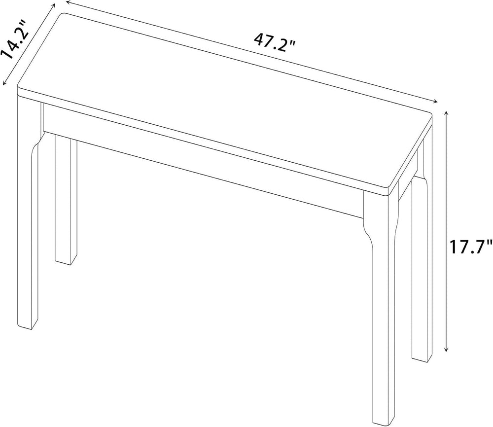 Dining Bench Wood Solid Oak Wooden Bed End＆Entryway Bench for Bedroom Living ...