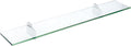 Spancraft Glass R-6x18-Chrome Raven Glass Shelf, 6" x 18", Chrome