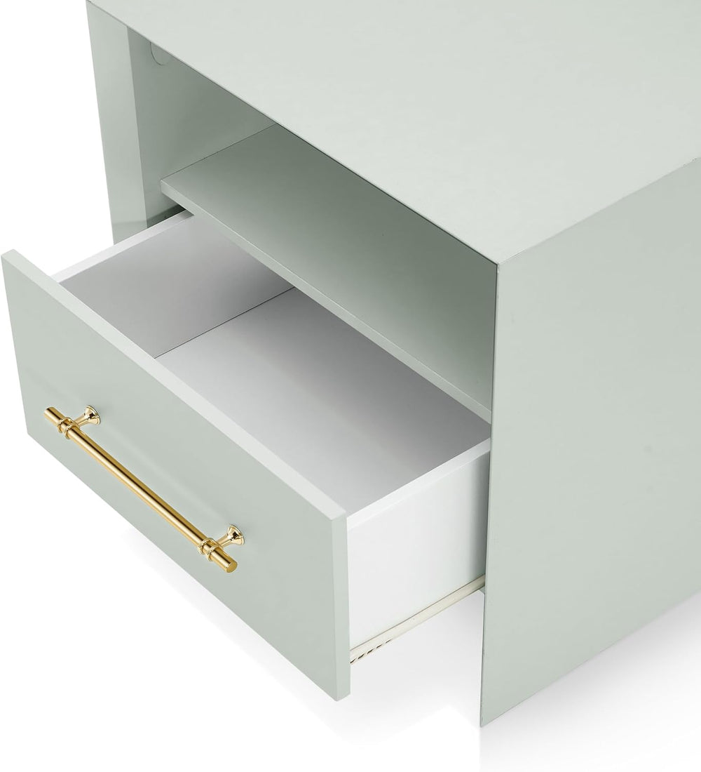 HOMES: Inside + Out Elle Modern 23-inch Rectangular End Table with Drawer and...
