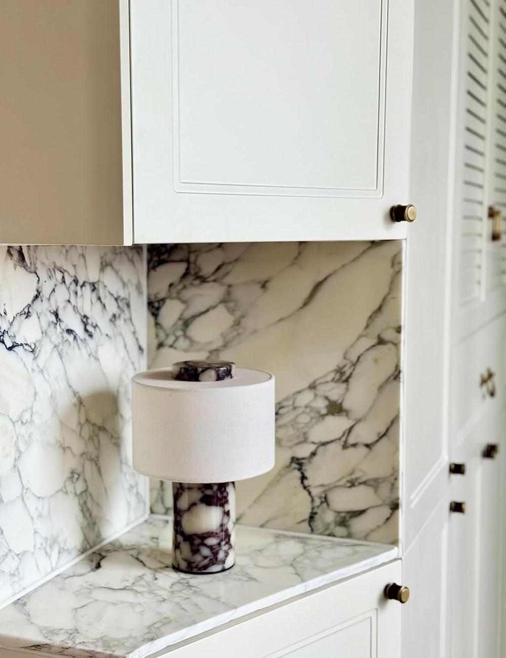 BSOD Marble Lamp, Stone Table Lamps Rechargeable Modern Decorative Touch Dimm...