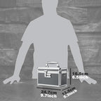 Storage Lock Box with Combination code, Lockable Medicine Storage Case, Empty First Aid Box, Security Lock Box, Multipurpose Lockbox for Home and Outdoor Use (Gray, Small)